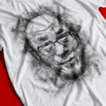 Dalai Lama T-Shirt Buddhist Monk Tenzin Gyatso Portrait Art Fan Tee Close-up