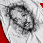 Martin Luther King Jr T-shirt Portrait Art Tee Close-up